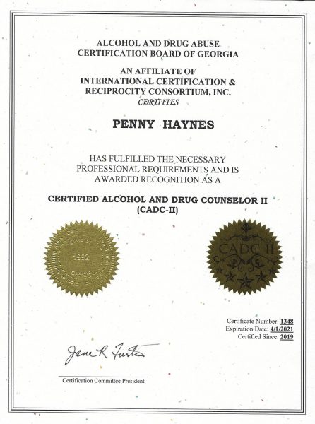 About Penny Haynes Certified Clinical Trauma Professional Certified